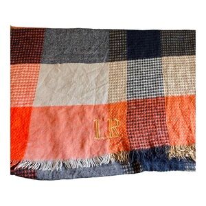 Lizz Russell Color Block Scarf Wrap